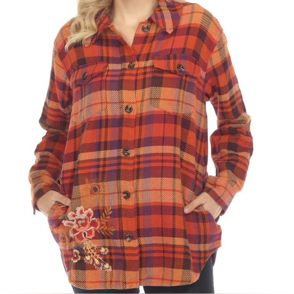 NWT JOHNNY WAS ANANKE SHIRT JACKET Size S